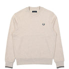 Fred Perry Crew Neck Sweatshirt Porridge Marl / Anchor Grey Sweatshirts M7535-W50 | Overkill