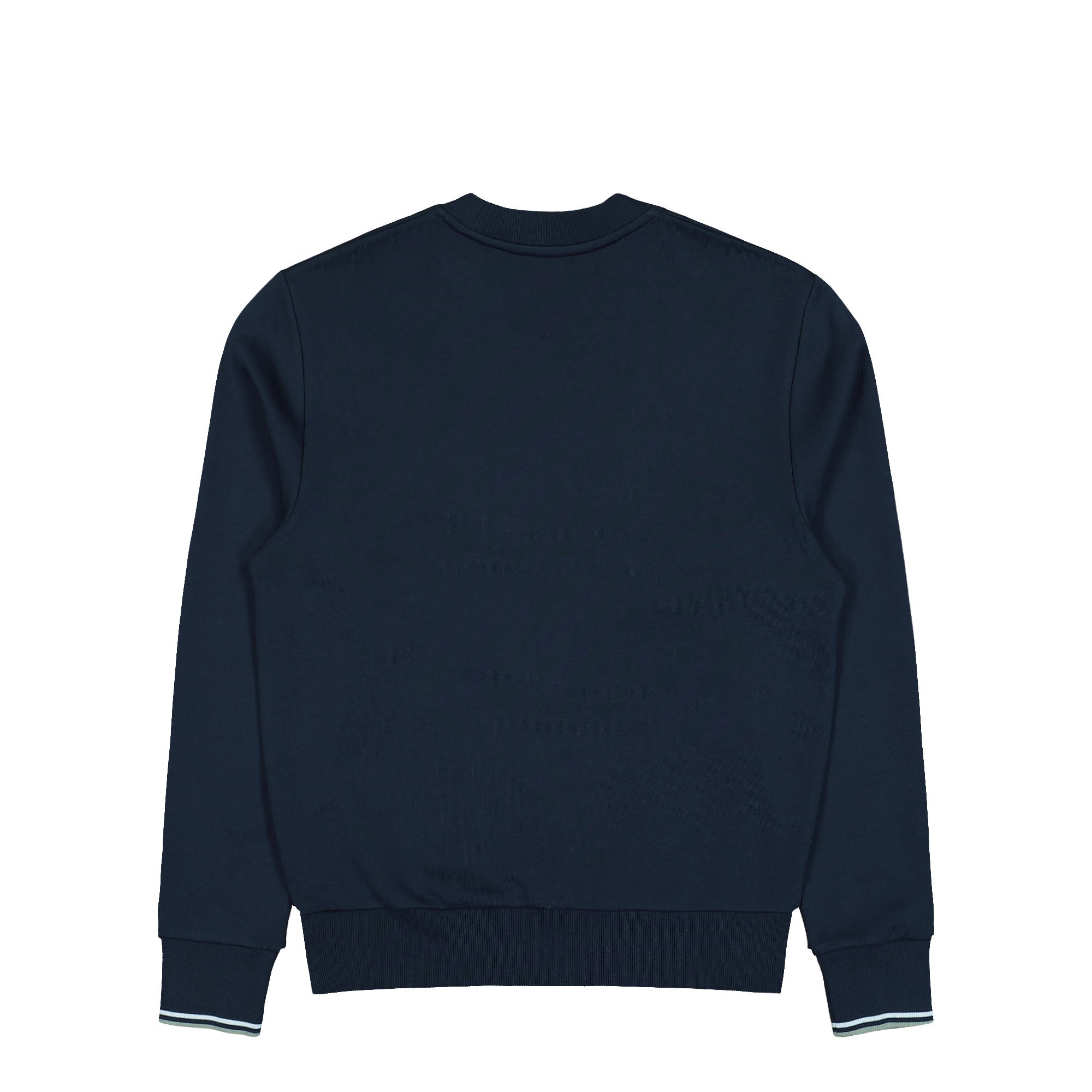 Fred Perry Crew Neck Sweatshirt Dark Airforce / Light Ice / Bay Leaf Sweatshirts M7535-Z47 Close-up | Overkill
