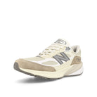 New Balance M990SS6 Grey-Bone Low Top Sneakers  Close Up | Overkill