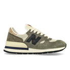 New Balance M990WG1 Grey Olive-Navy-Beige Low Top Sneakers  Silhouette | Overkill