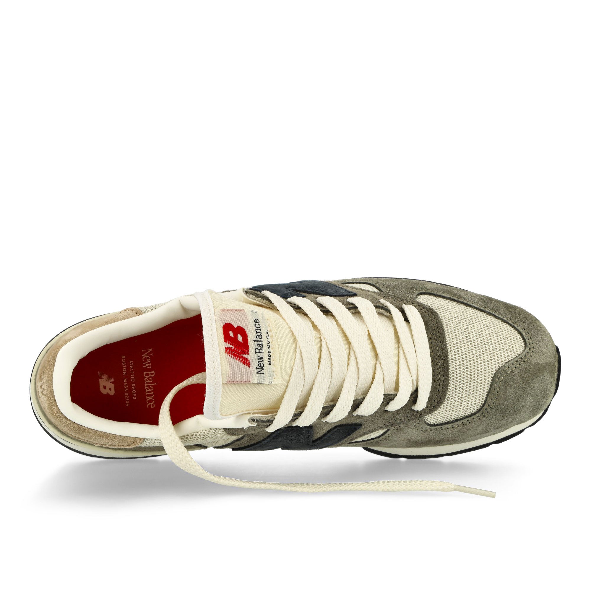 New Balance M990WG1 Grey Olive-Navy-Beige Low Top Sneakers  Detailfoto | Overkill
