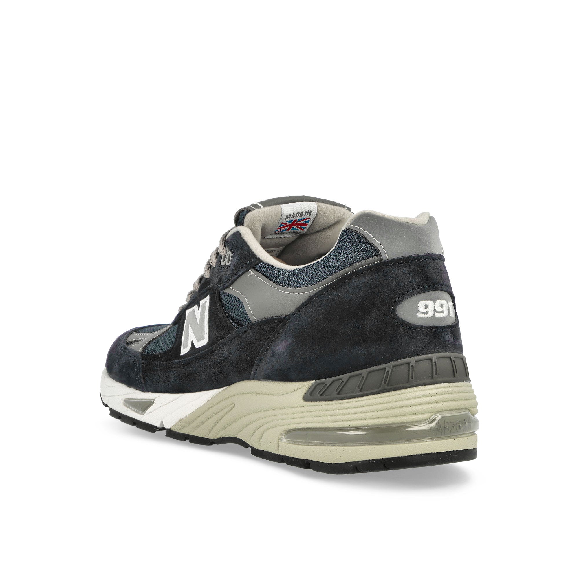 New Balance M991NV Navy Low Top Sneakers  Material | Overkill