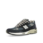 New Balance M991NV Navy Low Top Sneakers  Close Up | Overkill