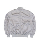 Alpha Industries MA-1 UV Pastel Grey Bomber Jacket 146115UV-666 Close-up | Overkill
