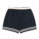 Lacoste Mid Length Swim Trunks With Contrasting Stripes Black / Beige Swimwear MH2760-00 412 Close-up | Overkill
