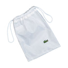 Lacoste Mid Length Swim Trunks With Contrasting Stripes Black / Beige Swimwear MH2760-00 412 Detail View 2 | Overkill

