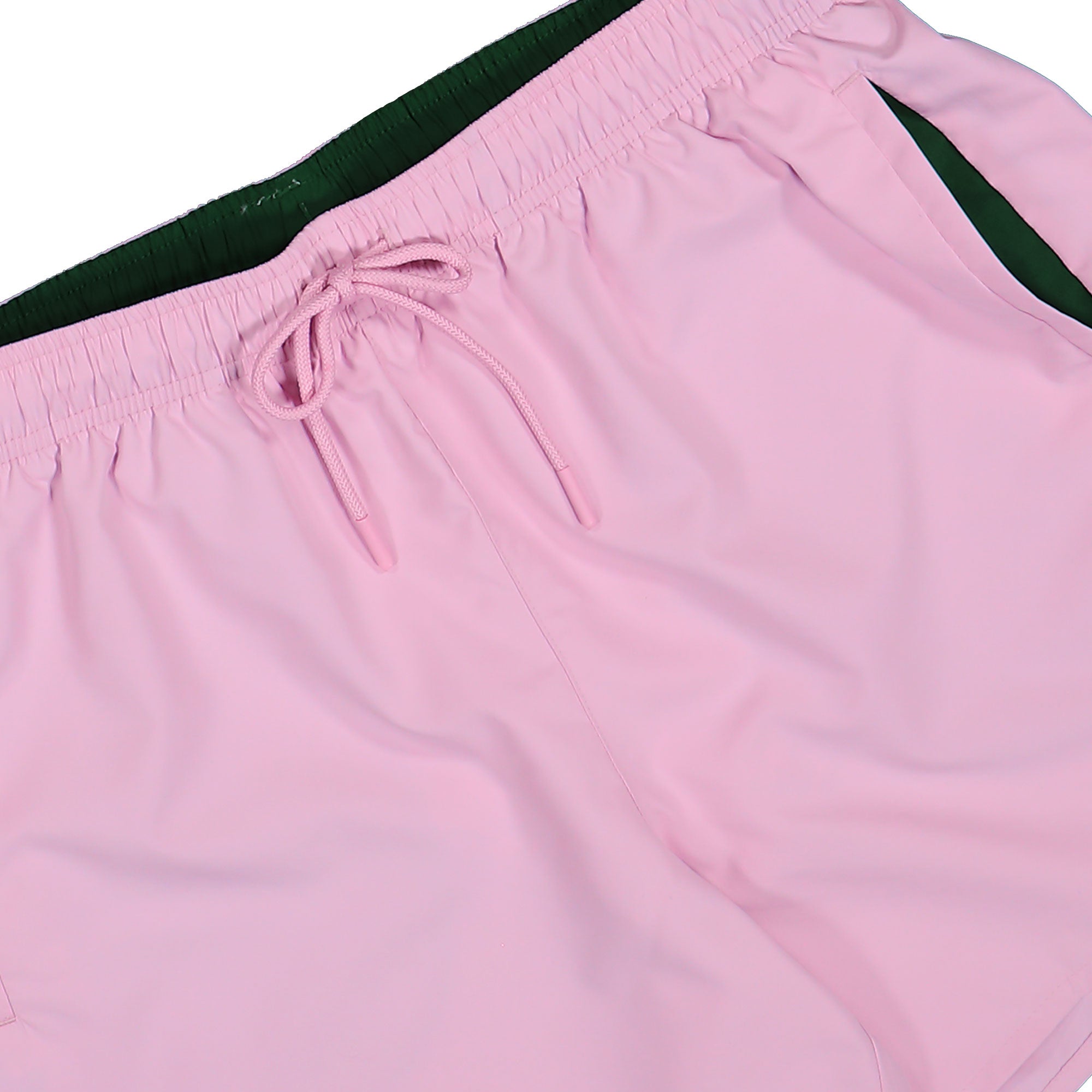Lacoste Short Quick Dry Swim Trunks Rose / Vert Shorts MH6270-00 1MW Detail View 1 | Overkill
