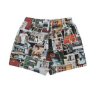 Lacoste 70's Print Swin Trunks Maroon Swimwear Material | Overkill