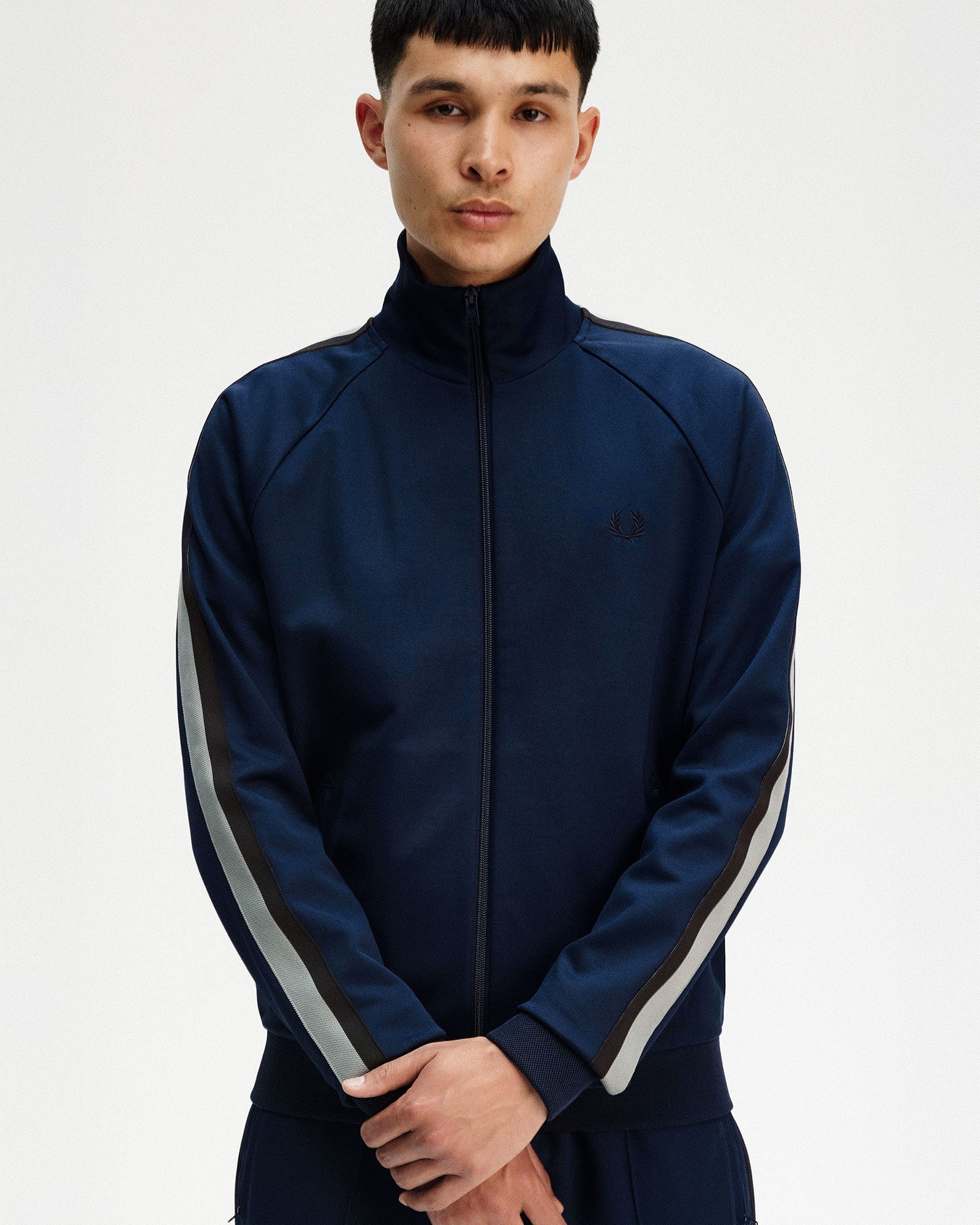 Fred Perry Two Colour Tape Track Jacket J9045-X86 | OVERKILL