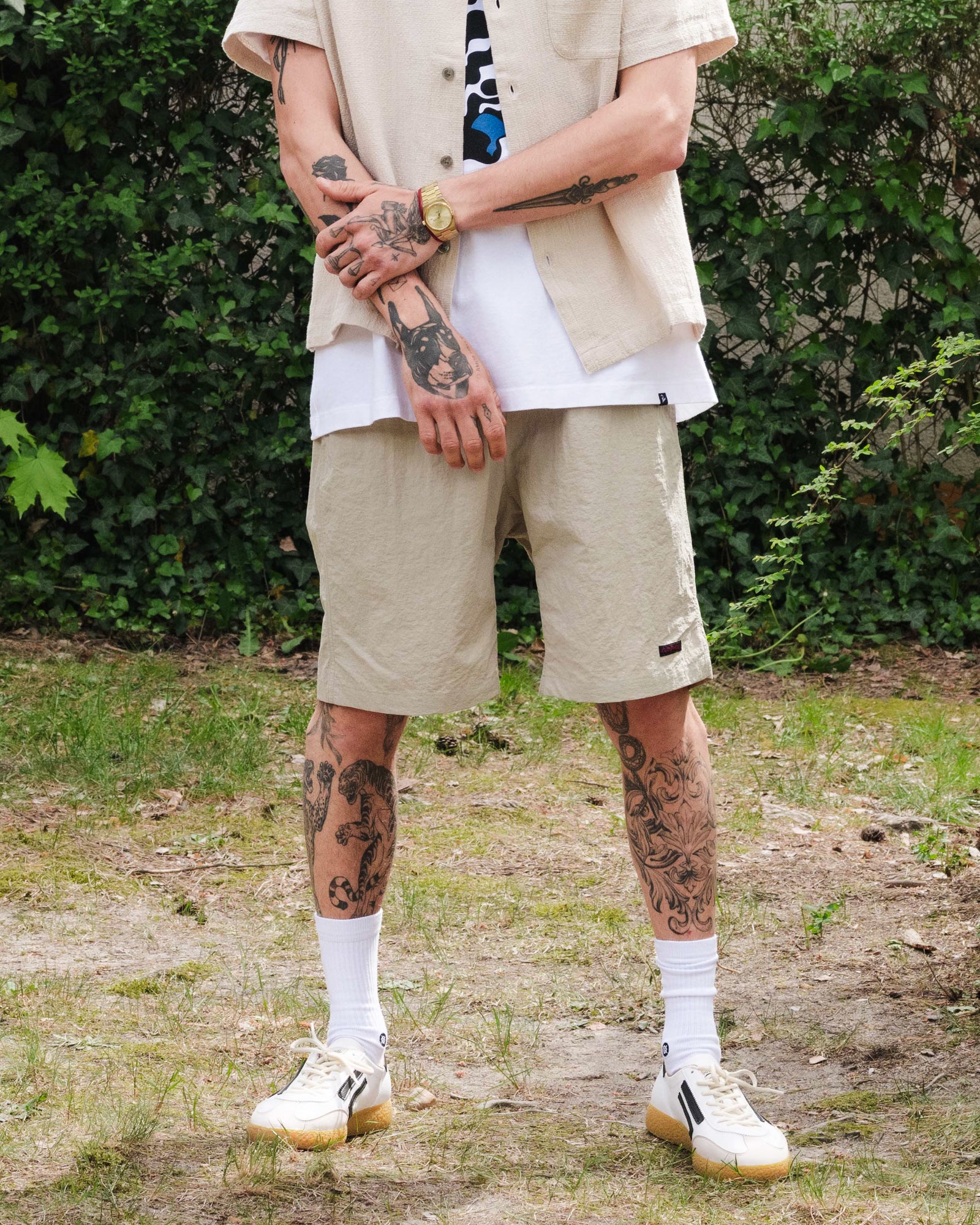 Gramicci Nylon Packable G-Short Dune Shorts Close-up | Overkill