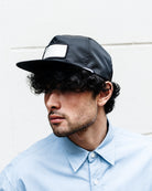 WTAPS Militia 01 / Cap / Nylon. Twill Black Caps 251HCDT-HT11 On Model Front View | Overkill
