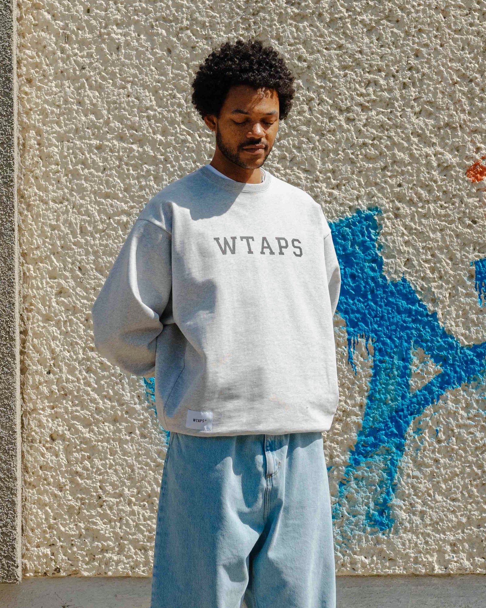 WTAPS Academy / Sweater / Cotton 251ATDT-CSM03 / Ash Gray | OVERKILL