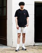 1UP Paris Basic Tee Black T-Shirts 1UPTSPAR On Model Front View | Overkill