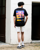 1UP Paris Basic Tee Black T-Shirts 1UPTSPAR On Model Back View | Overkill