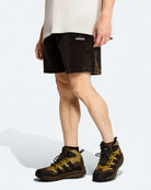 adidas Equipment Short Black Shorts JV7659 On Model Front View | Overkill
