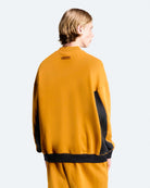 adidas Equipment Half Zip Sweater Craft Ochre / Black Sweatshirts JX1466 On Model Back View | Overkill
