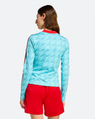adidas Footie AOP Longsleeve Blue Glow Longsleeves JW0271 Style Inspiration | Overkill
