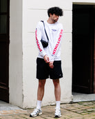 Edwin Fruits Of Love LS T-Shirt White Longsleeves I035786.02.67.03 On Model Front View | Overkill