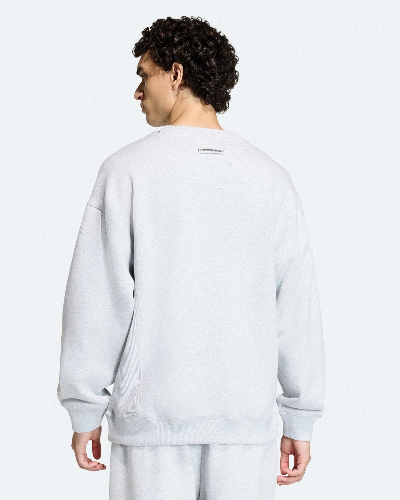 adidas Equipment Rip Crewneck Sweatshirt Light Grey Heather Sweatshirts KB9324 Style Inspiration | Overkill
