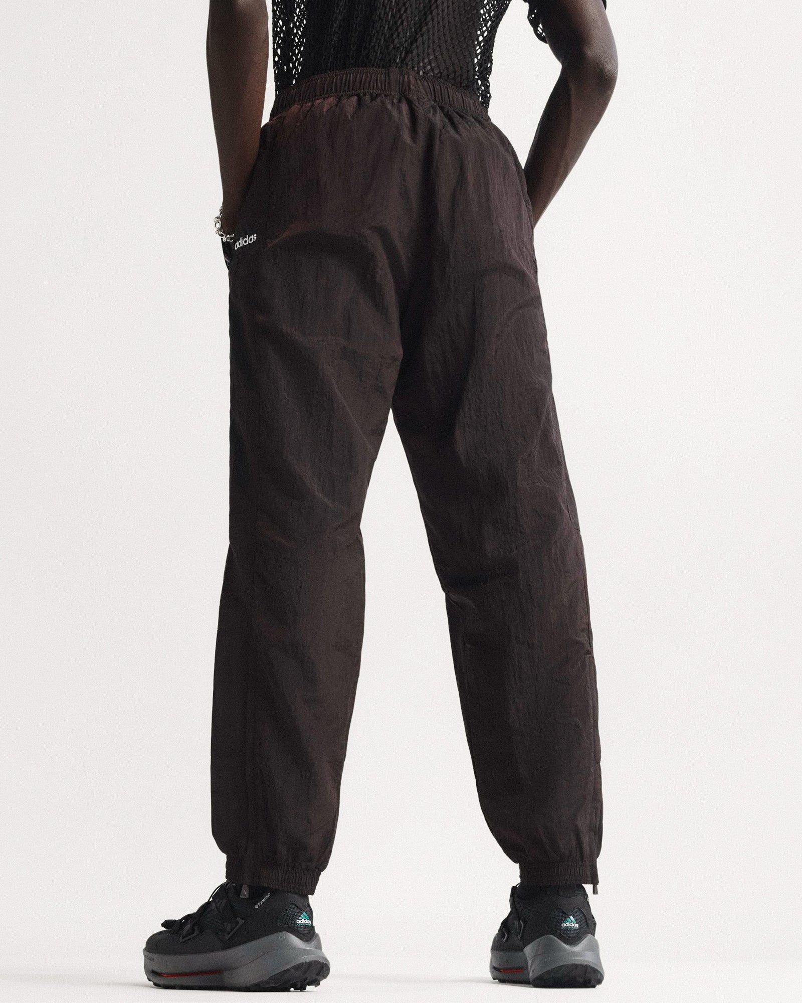 adidas Equipment Track Pant Aurora Coffee Sweat & Track Pants KD6611 On Model Back View | Overkill
