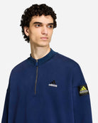 adidas Equipment Half-Zip Sweater Night Indigo Sweatshirts KE1351 On Model Back View | Overkill
