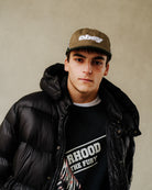 Obey Rewind 6 Panel Velcro Back Olive Multi Caps 100580430 On Model View 1 | Overkill
