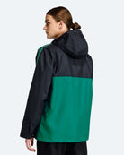 adidas Liverpool FC Icon Parka Black / Sea Green Jackets JW5469 On Model Back View | Overkill