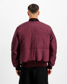 Alpha Industries MA-1 Base Flight Jacket Dark Cherry Bomber & Varsity Jacket 756111-608 Style Inspiration | Overkill