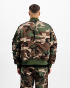 Alpha Industries MA-1 Base Flight Jacket Wdl Camo 65 Bomber & Varsity Jacket 756111C-408 Style Inspiration | Overkill