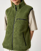 Gramicci Reversible Sherpa Vest Olive-Dusty Navy Vests G5FU-J015-Olive-Dusty Navy Style Inspiration | Overkill
