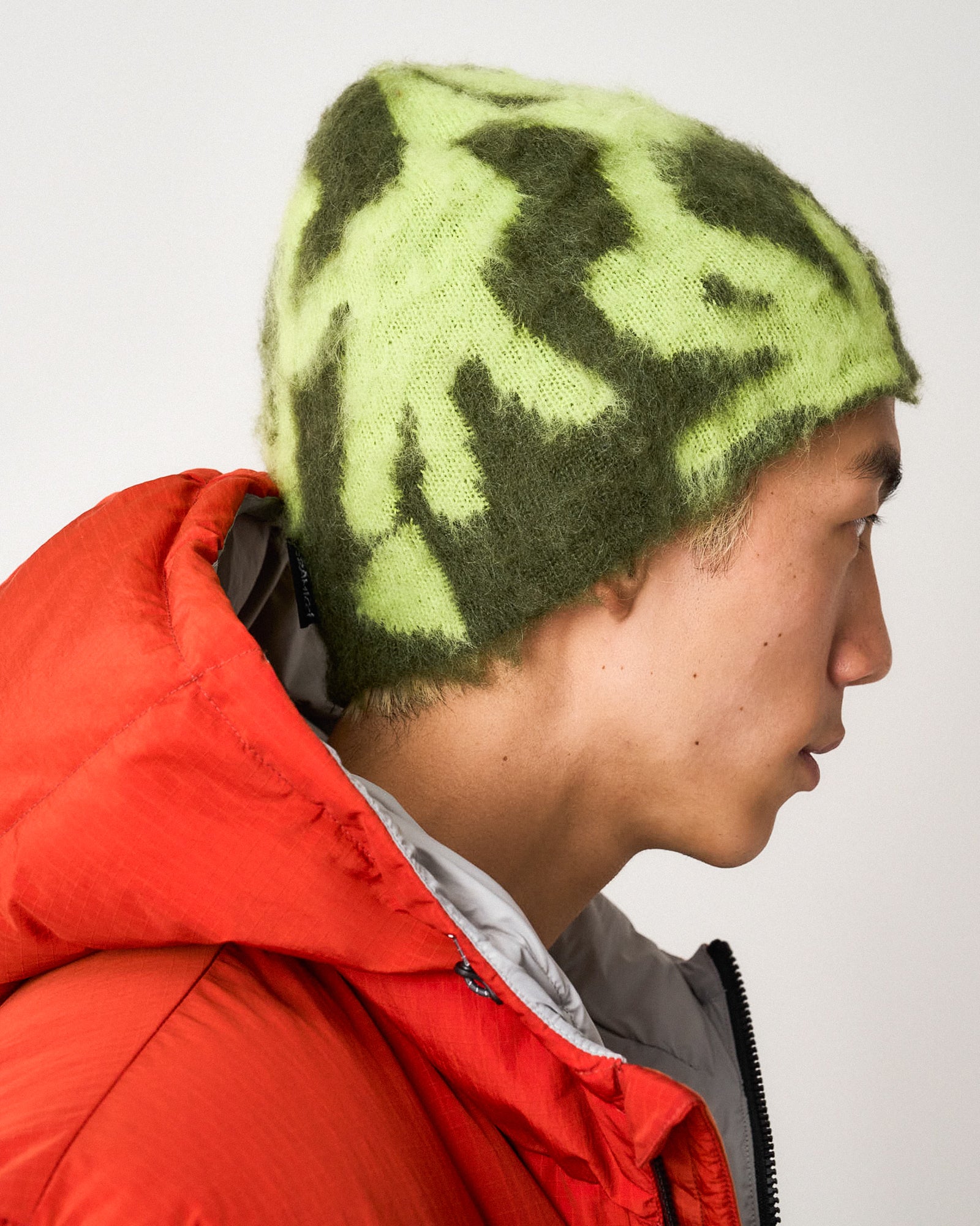 Gramicci Mohair Burly Runningman Beanie G5FA-151-Chartreuse | OVERKILL