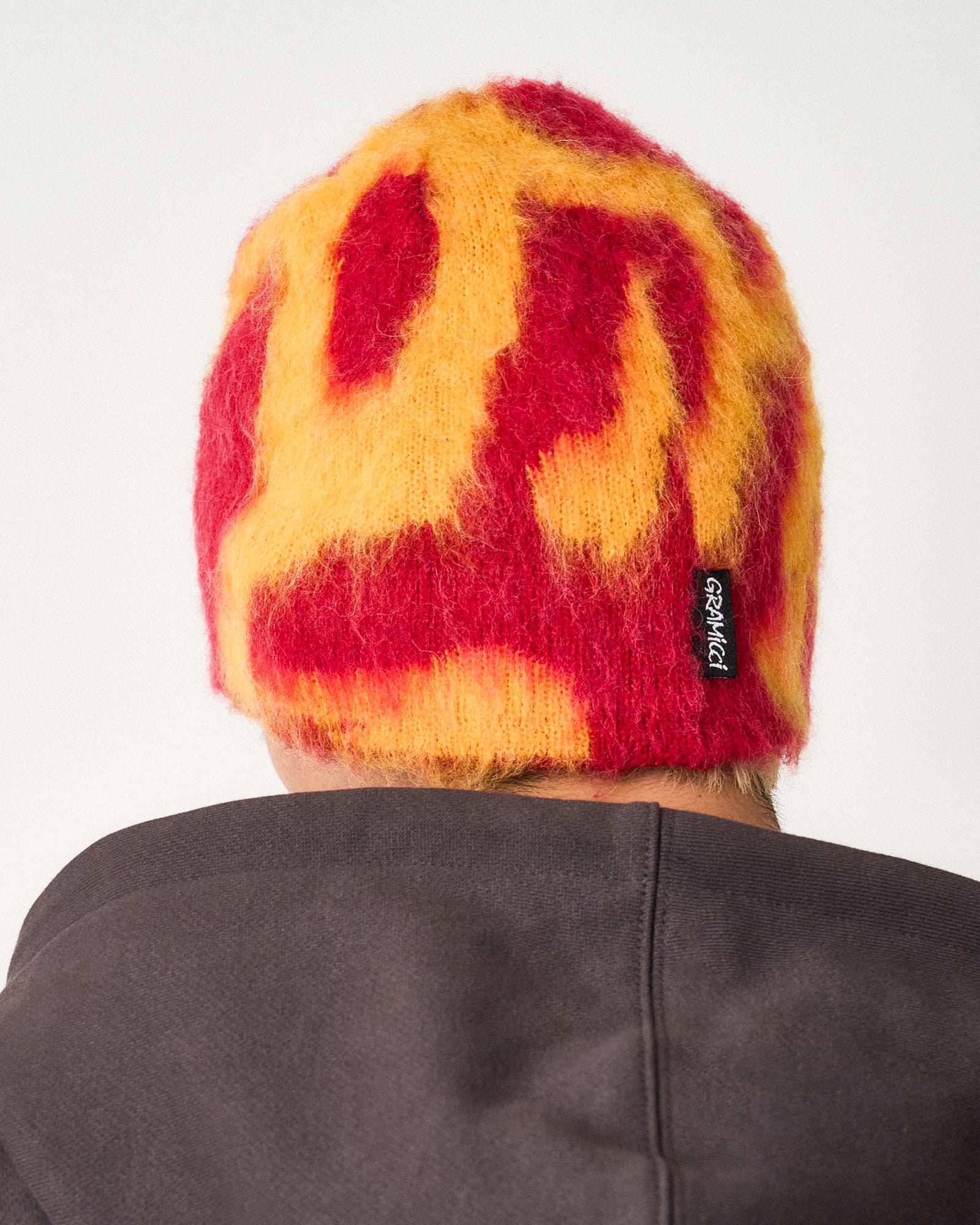 Gramicci Mohair Burly Runningman Beanie G5FA-151-Burnt Orange