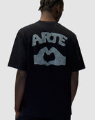 Arte Antwerp Diels Stitch T-Shit Black T-Shirts AW25-094T On Model Front View | Overkill