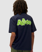 Arte Blocks Print T-Shirt Navy T-Shirts AW25-100T / Navy Style Inspiration | Overkill
