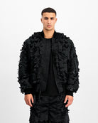 Alpha Industries MA-1 ULCANS Flight Jacket Black Bomber & Varsity Jackets 756123-03 On Model Front View | Overkill