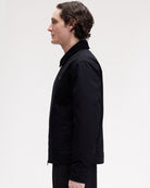 Fred Perry Cotton Caban Jacket Black Bomber & Varsity Jackets J8535-184 On Model Back View | Overkill
