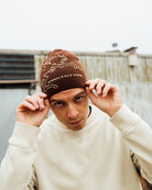 KA_YO_Prototype Toque Beanie Burnt Wine Beanies 80049 872 On Model Front View | Overkill
