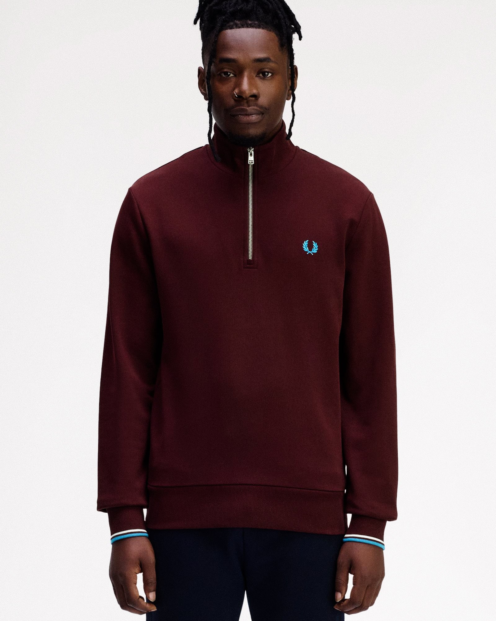 Fred Perry Half Zip Sweatshirt M3574-Z63 | OVERKILL