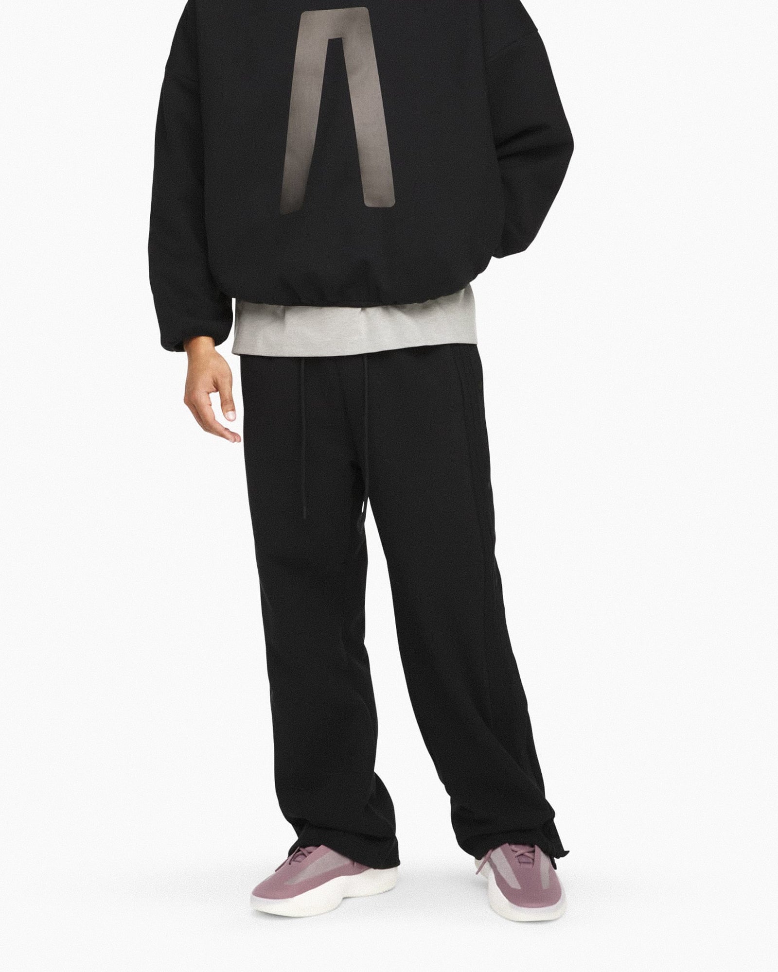 adidas Tearaway Pant Black Sweat & Track Pants KA4566 On Model Front View | Overkill
