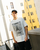 Neighborhood x Y-3 GFX Tee Core White T-Shirts JX7437 On Model Front View | Overkill
