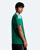 adidas FMF Mexico Home Jersey Bold Green T-Shirts JL8580 On Model Back View | Overkill
