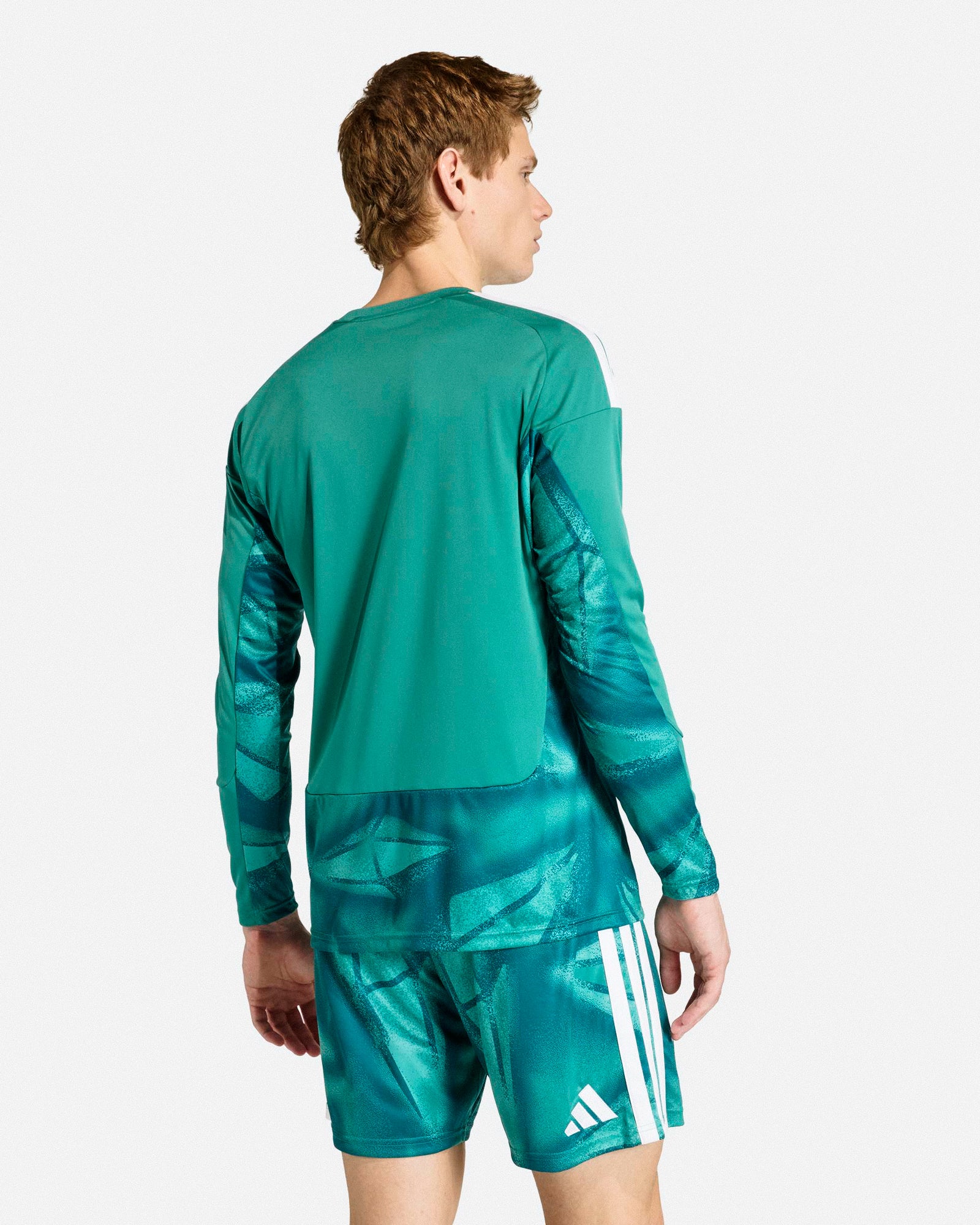 adidas DFB Germany Goalkeeper LS Home Jersey Active Green Longsleeves JM3716 On Model Back View | Overkill
