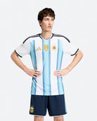 adidas AFA Argentina Home Jersey White / Icey Blue / Light Blue T-Shirts JM8396 On Model Front View | Overkill
