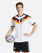 adidas DFB Germany Home Jersey White T-Shirts KD8363 On Model Front View | Overkill
