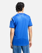 adidas FIGC Italy Home Jersey Bold Blue T-Shirts JL6937 On Model Back View | Overkill
