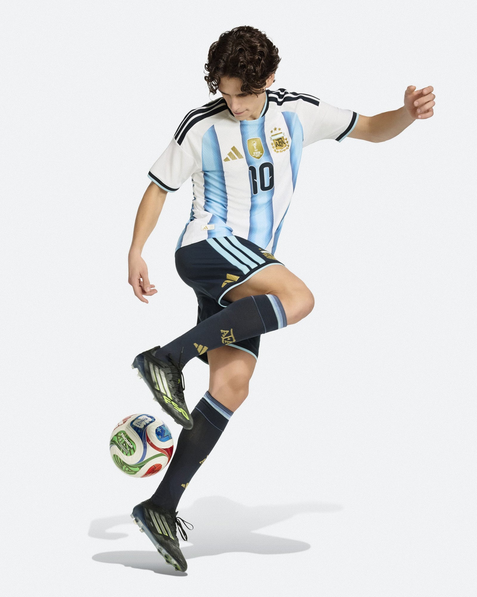 adidas AFA Argentina Authentic Home 10 Jersey White / Icey Blue / Light Blue T-Shirts KH3934 Style Inspiration | Overkill

