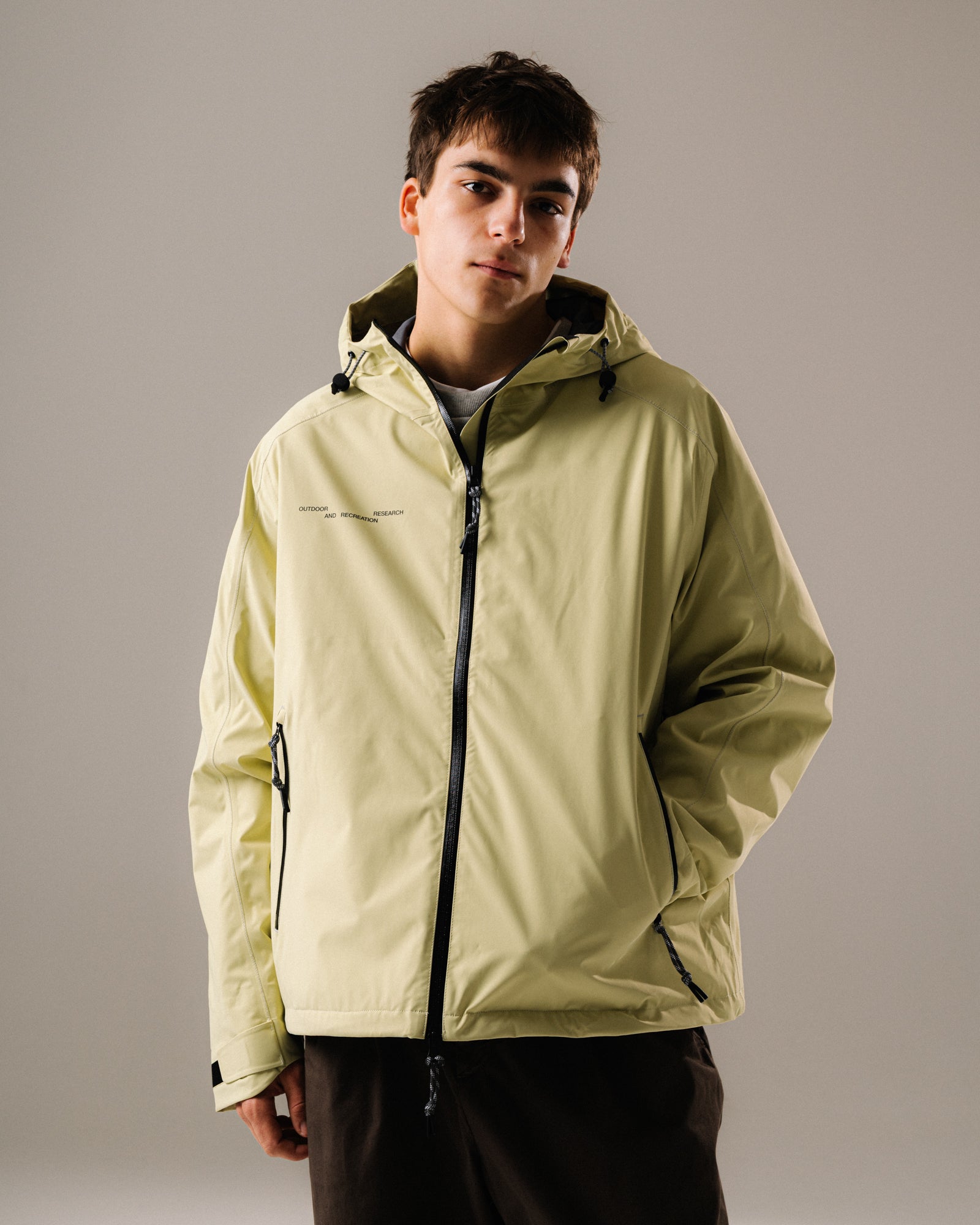 KA_YO_Prototype Shell Jacket Limeade Windbreaker 80015 70 On Model Front View | Overkill
