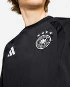 adidas DFB Germany Tiro Travel Tee Black T-Shirts JZ9330 On Model Back View | Overkill
