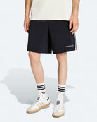 adidas Consortium Shorts Black Shorts JY8320 On Model Front View | Overkill
