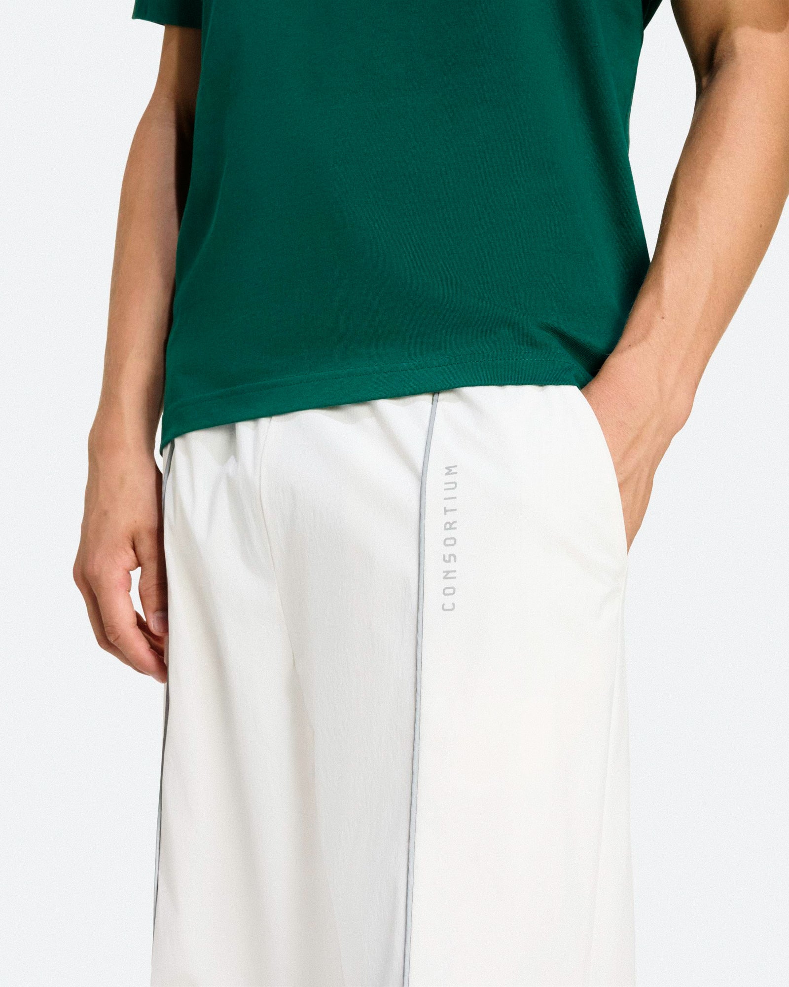 adidas Consortium Pant Chalk White Sweat & Track Pants KF0683 On Model Back View | Overkill
